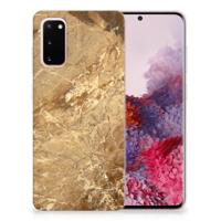 Samsung Galaxy S20 | TPU | Siliconen hoesje | Marmer Creme