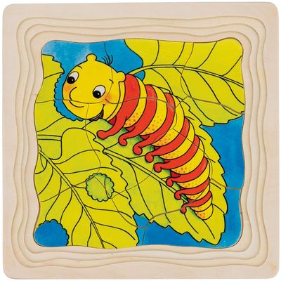 vlinder houten lagenpuzzel, 44 stukjes