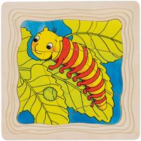 vlinder houten lagenpuzzel, 44 stukjes