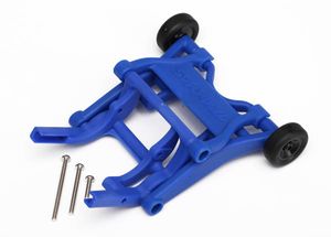 Wheelie bar, assembled (blue) (fits Stampede, Rustler, Bandit series)