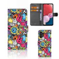 Samsung Galaxy A13 (4G) Wallet Case met Pasjes Punk Rock