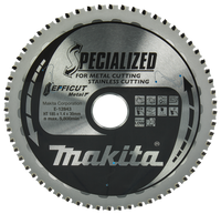 Makita Accessoires Cirkelzaagblad RVS/Staal | Efficut 185x30x1,4 60T 0g - E-12843 E-12843