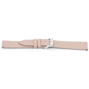 Horlogeband Universeel E716 Leder Roze 16mm