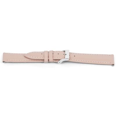 Horlogeband Universeel E716 Leder Roze 16mm
