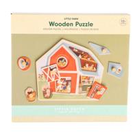 Little Dutch Farm Houten Puzzel 6 Stukjes Little Dutch Farm Houten Puzzel 6 Stukjes