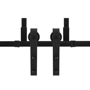 Schuifdeursysteem Lanka zwart dubbel 150 cm