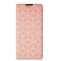 Samsung Galaxy M52 | Hoesje met Magneet | Pattern Orange