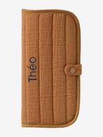 Hoes van katoenen gaas voor familiealbum okergeel