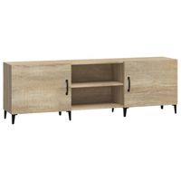 The Living Store TV-Kast - Sonoma Eiken - 150 x 30 x 50 cm - Sterk hout - Voldoende opbergruimte