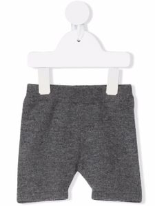 Thom Browne Kids short en cachemire à design en maille - Gris