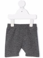 Thom Browne Kids short en cachemire à design en maille - Gris - thumbnail