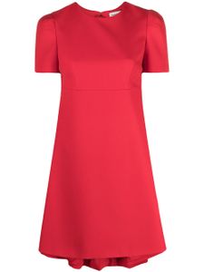 Alexander McQueen robe courte à encolure ronde - Rouge