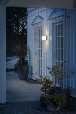 Konstsmide Foggia 7859-372 LED-buitenlamp (wand) Energielabel: G (A - G) 10 W Grijs, Wit