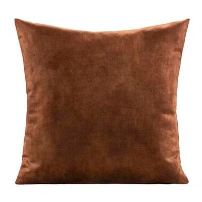 Sierkussen Mathis - cognac - 45x45 cm - Leen Bakker