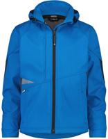 DASSY gravity softshell azuurblauw/grijs mt l