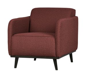 BePureHome Fauteuil 'Statement' Met arm, Bouclé, kleur Chestnut