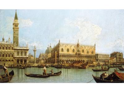 Kunstdruk Canaletto - Molo, Venedig 80x60cm