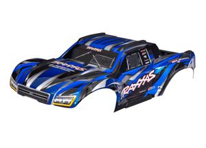 Traxxas - Body, Maxx Slash, blue (painted)/ decal sheet (assembled with body support, body plastics, & latches for clipless mounting) (TRX-10211-BLUE)