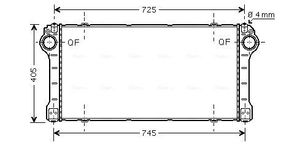 Intercooler, inlaatluchtkoeler TOA4476