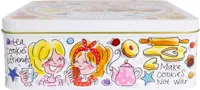 Blond Amsterdam koekblik rvs sweeter life 22x22x8.5cm multi