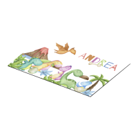 Jura-scène placemat met naam