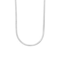 Ketting Slangschakel plat zilver 4,3 mm 40 + 4 cm - thumbnail