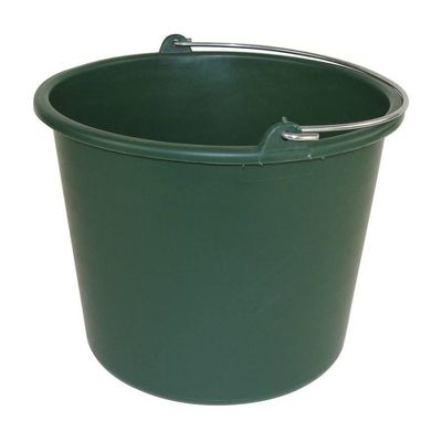 1x Schoonmaakemmers/huishoudemmers 12 liter groen - Emmers