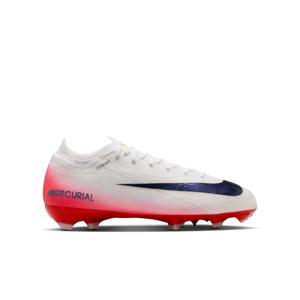 Nike Zoom Mercurial Vapor 16 Pro Gras Voetbalschoenen (FG) Kids Wit Rood Zwart