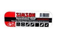 Simson Reparatiedoos Tour 11,5 cm aluminium rood/wit 15-delig - thumbnail