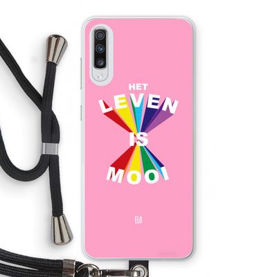 Het Leven Is Mooi: Samsung Galaxy A70 Transparant Hoesje met koord