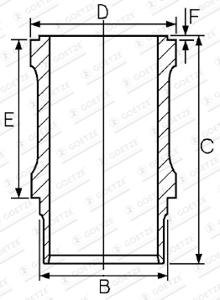 Goetze Engine Cilinderbus/voering O-ring 14-611250-00