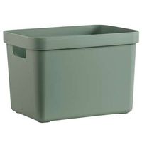 Sigma home box 18 liter - donkergroen - 35,2x25,3x24,3 cm - Leen Bakker