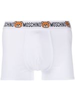 Moschino boxer à logo imprimé - Blanc