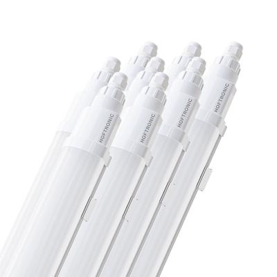 HOFTRONIC™ Q-Series - Set van 8 LED TL armaturen 120cm - IP65 Waterdicht - 36 Watt 4320 Lumen vervangt 144 Watt - 120lm/W - 6500K daglicht wit licht - gereedschapsloos Koppelbaar - IK08 - Tri-proof