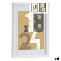 Fotolijsten Gift Decor Wit Glas Hout MDF (6 Stuks)
