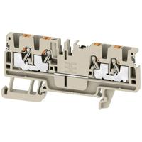 Weidmüller 2674750000 Doorgangsserieklem Push-In-klem, Steekaansluiting Donkerbeige 100 stuk(s)