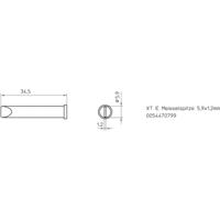 Weller XT-E Soldeerpunt Beitelvorm Grootte soldeerpunt 5.9 mm Inhoud: 1 stuk(s) - thumbnail