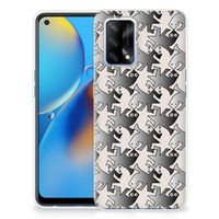 OPPO A74 4G TPU Hoesje Salamander Grey