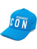 DSQUARED2 casquette à détail de logo Icon - Bleu