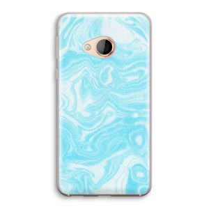 Waterverf blauw: HTC U Play Transparant Hoesje