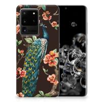 Samsung Galaxy S20 Ultra | TPU Hoesje | Pauw met Bloemen