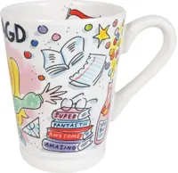 Blond Amsterdam xl mok aardewerk geslaagd 10x12.5cm multi