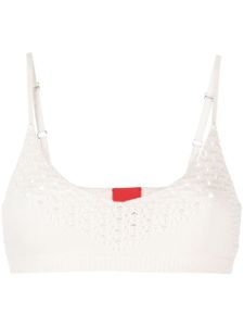 Cashmere In Love Anse crochet-knit bralette - Blanc