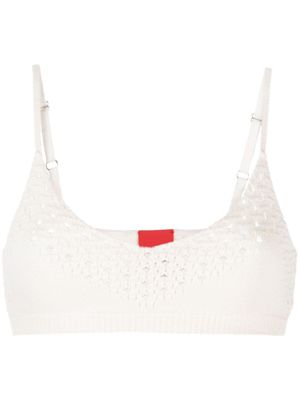 Cashmere In Love brassière Anse en crochet - Blanc