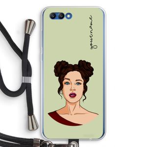 Pop-Art Creator: Honor 10 Transparant Hoesje met koord