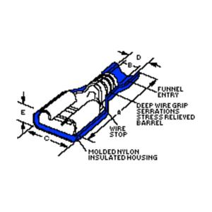 Molex 190030053 Platte stekker (female) 1 stuk(s) Bulk