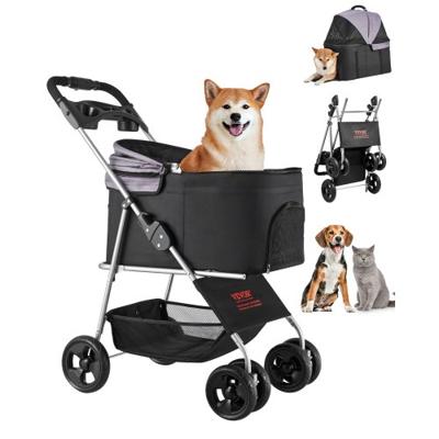 VEVOR Hondenbuggy Opvouwbaar 4 Wielen Hondenbuggy Huisdieren tot 16,9 kg