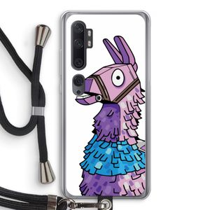 Lama: Xiaomi Mi Note 10 Pro Transparant Hoesje met koord
