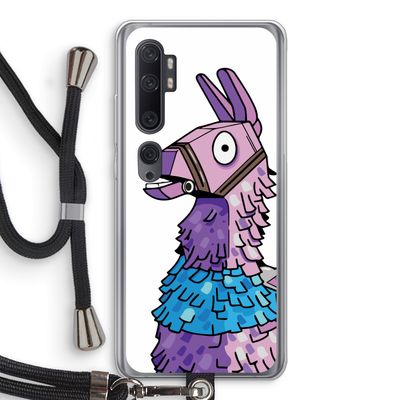 Lama: Xiaomi Mi Note 10 Pro Transparant Hoesje met koord
