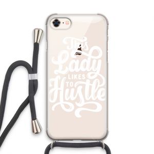 Hustle Lady: iPhone 7 Transparant Hoesje met koord